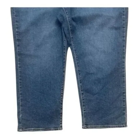 Levi’s Women RIBCAGE Blue Super High Rise Ankle Jeans Plus Size 22W Stretch - Picture 4 of 14